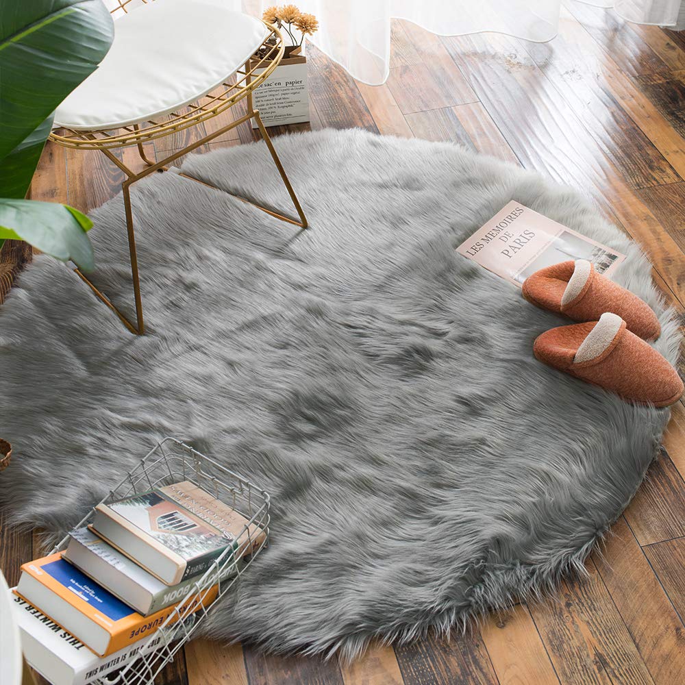 Faux fur online area rug