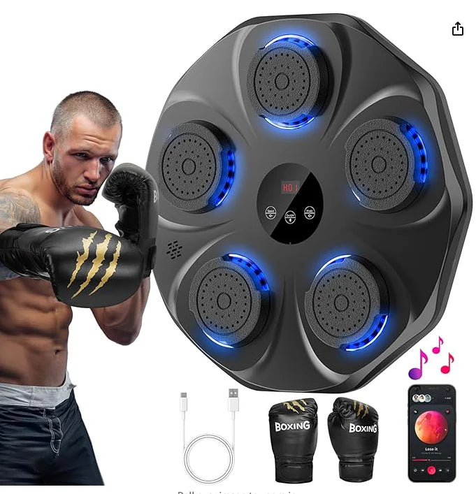 Musical Boxing Machine, Smart Music Boxing Machine with Bluetooth, Boxing Game Trainer