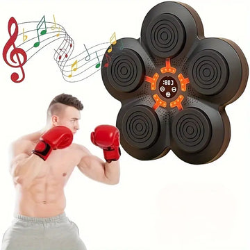 Creative Music Boxing Machine - Height Adjustable Boxing Board with Lights, USB Charging, Agile Speed Training, Perfect Christmas and Valentine's Day Gift