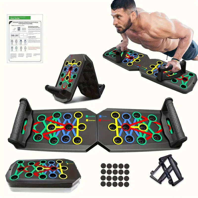 Multifunctional Push Up Trainer Board - Enhance Chest Muscle Strength, Boost Home & Gym Workout Efficiency, Ergonomic Design for Comfortable Exercise - Ideal for Fitness Enthusiasts