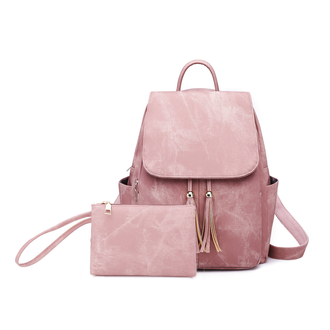 Candy-colored Women's New Large Capacity Tassel Backpack