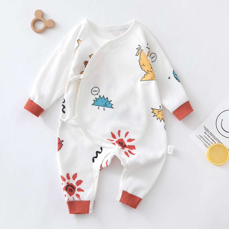 100% Cotton Autumn  Newborn Baby Bodysuit -Curious Baby