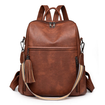 Vintage Casual Backpack Multi-functional, Large Capacity, Shoulder Crossbody Bag