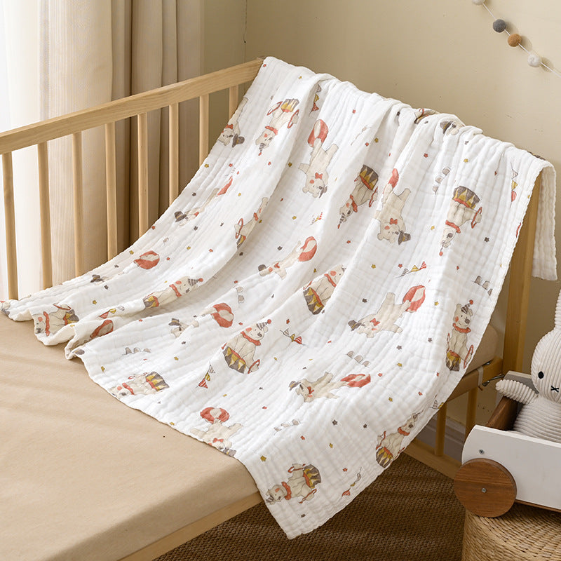 100% Cotton Newborn Bath Towel, Multifunctional Blanket