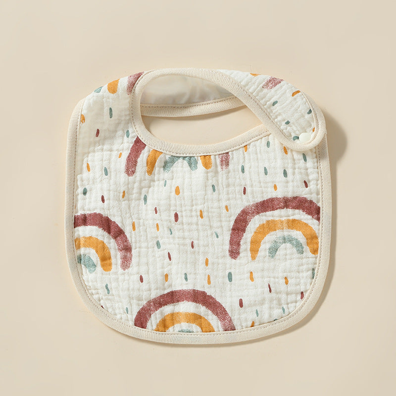 3-pack U-shaped pure cotton bibs