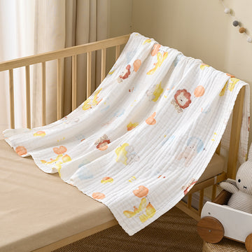 100% Cotton Newborn Bath Towel, Multifunctional Blanket