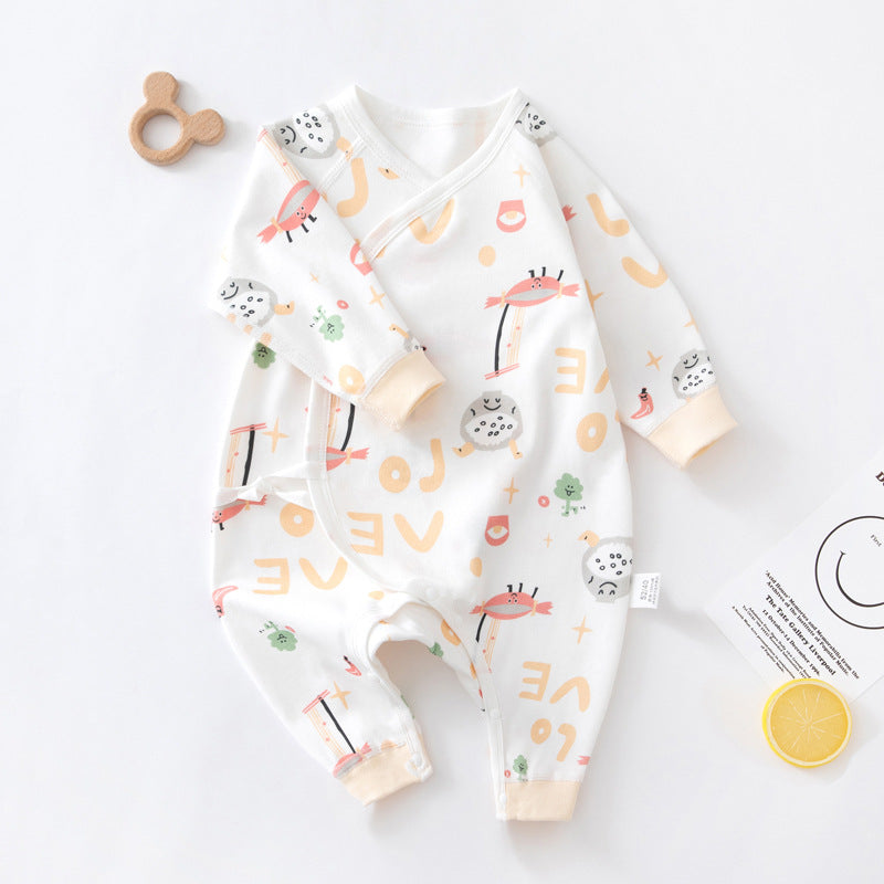 100% Cotton Autumn  Newborn Baby Bodysuit -Food Meeting