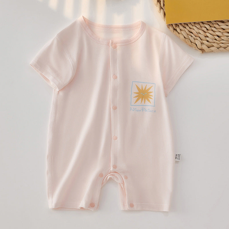 Newborn Baby Summer Breathable Bodysuit Newborn Romper