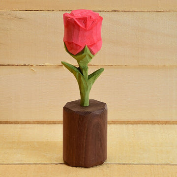 Hand Carved Wooden Rose Ornament Home Decor Personalized Gift