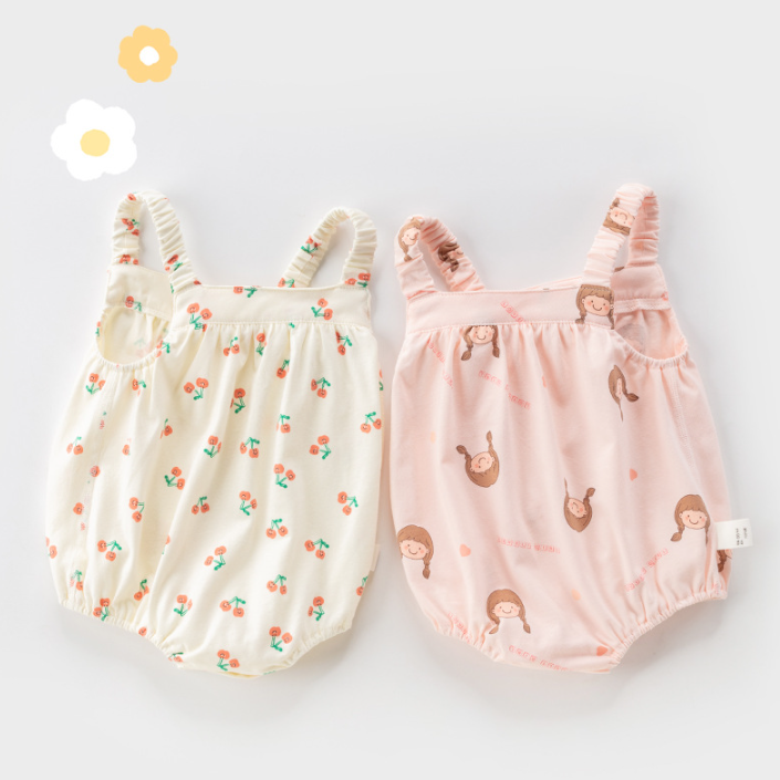 2024 New Summer Newborn Babygirl  Romper Baby Bodysuit